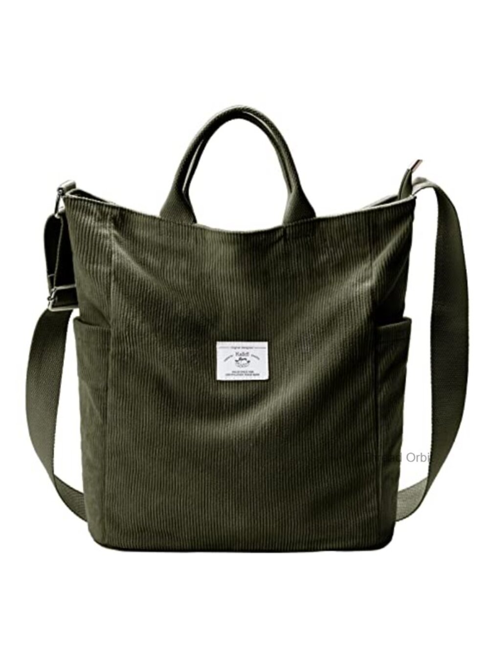Corduroy Tote Bag Large Slouchy Hobo Messenger Crossbody Bag